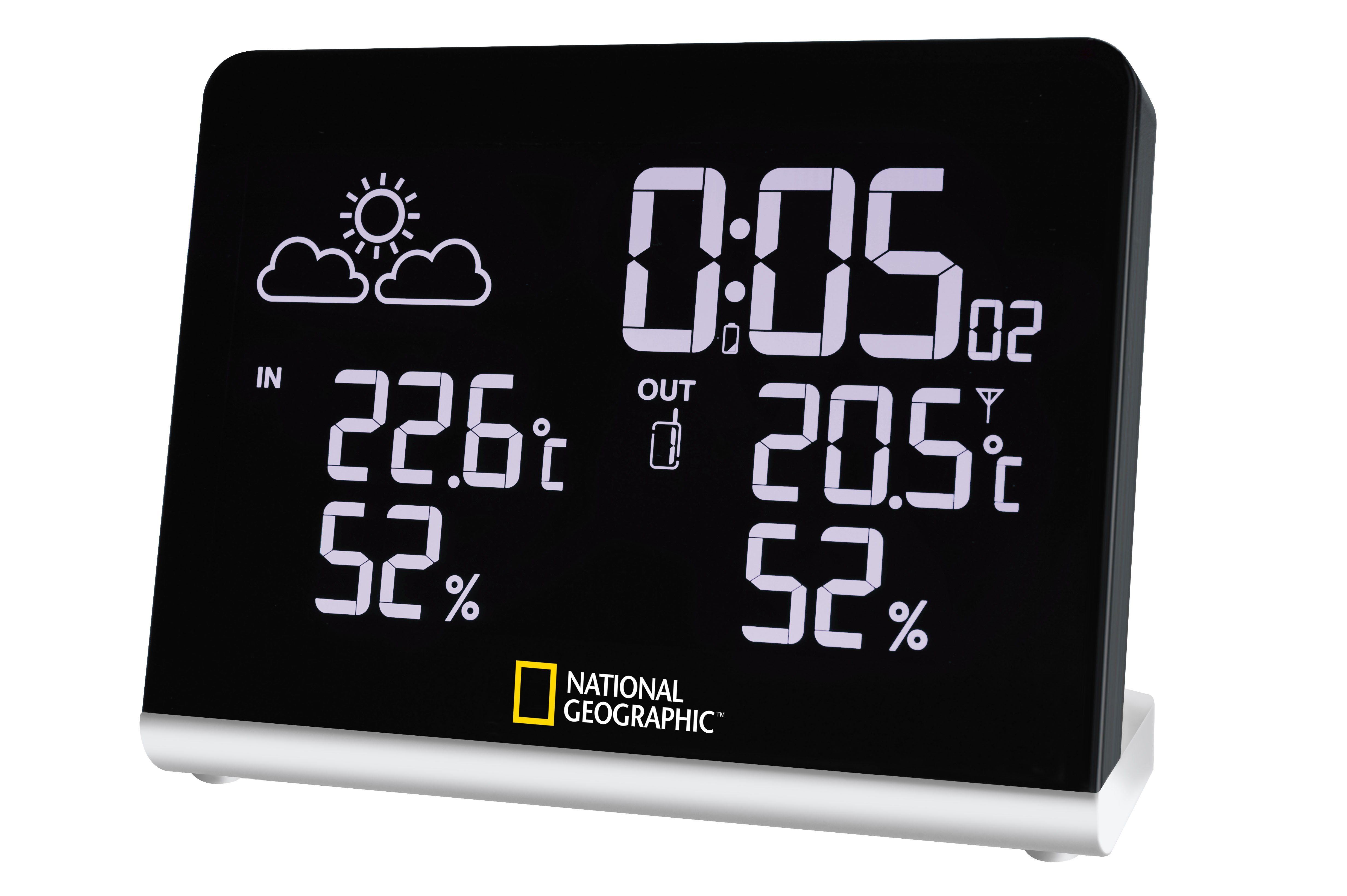 Funkwetterstation NATIONAL GEOGRAPHIC Multi-Colour-Funkwetterstation mit wechselndem Fa…