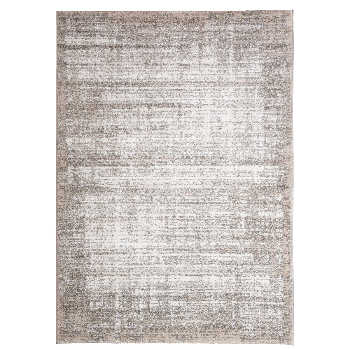 HOMCOM Teppich Kurzflor Beige 140 x 67 x 1 cm