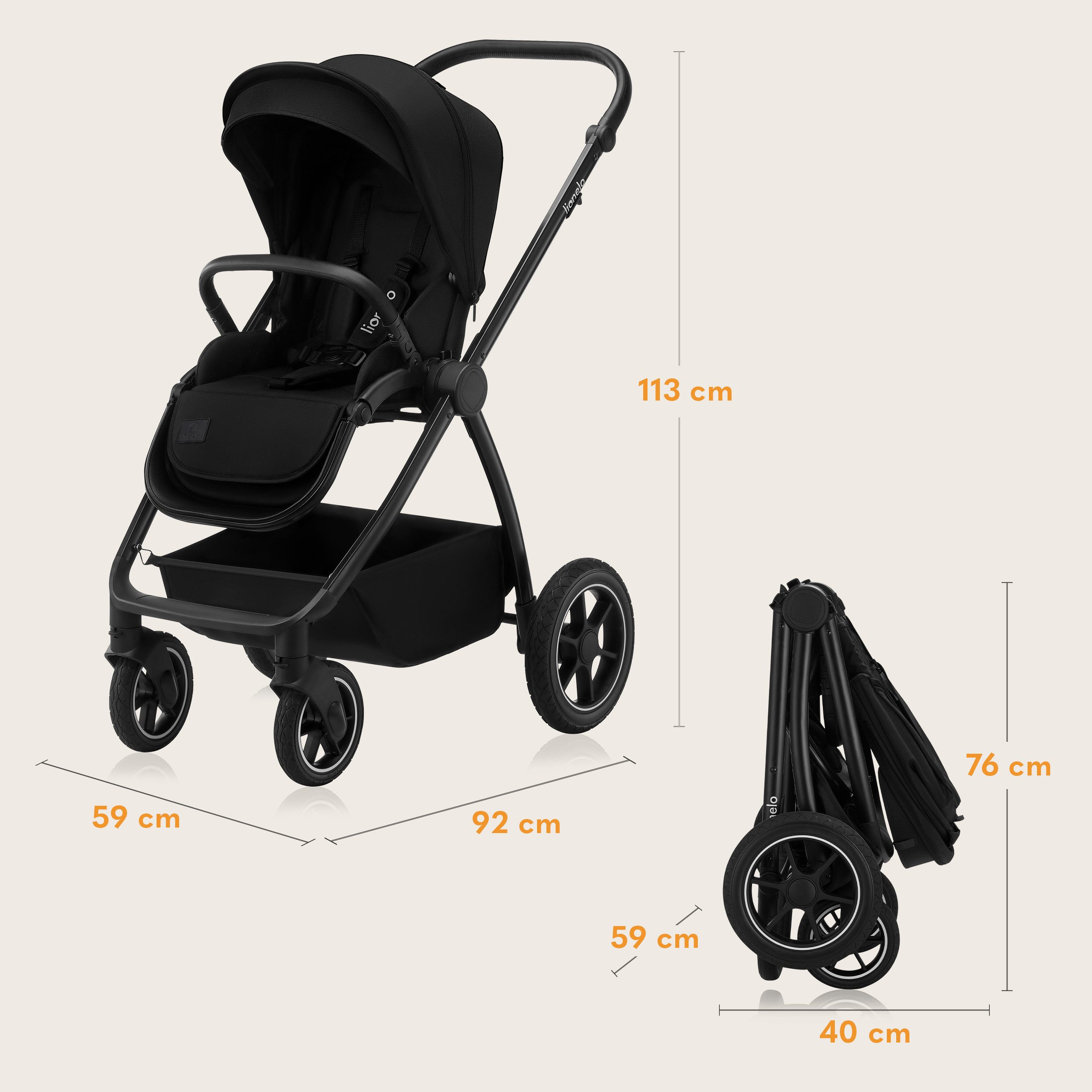 Kombi-Kinderwagen MERIL 2IN1