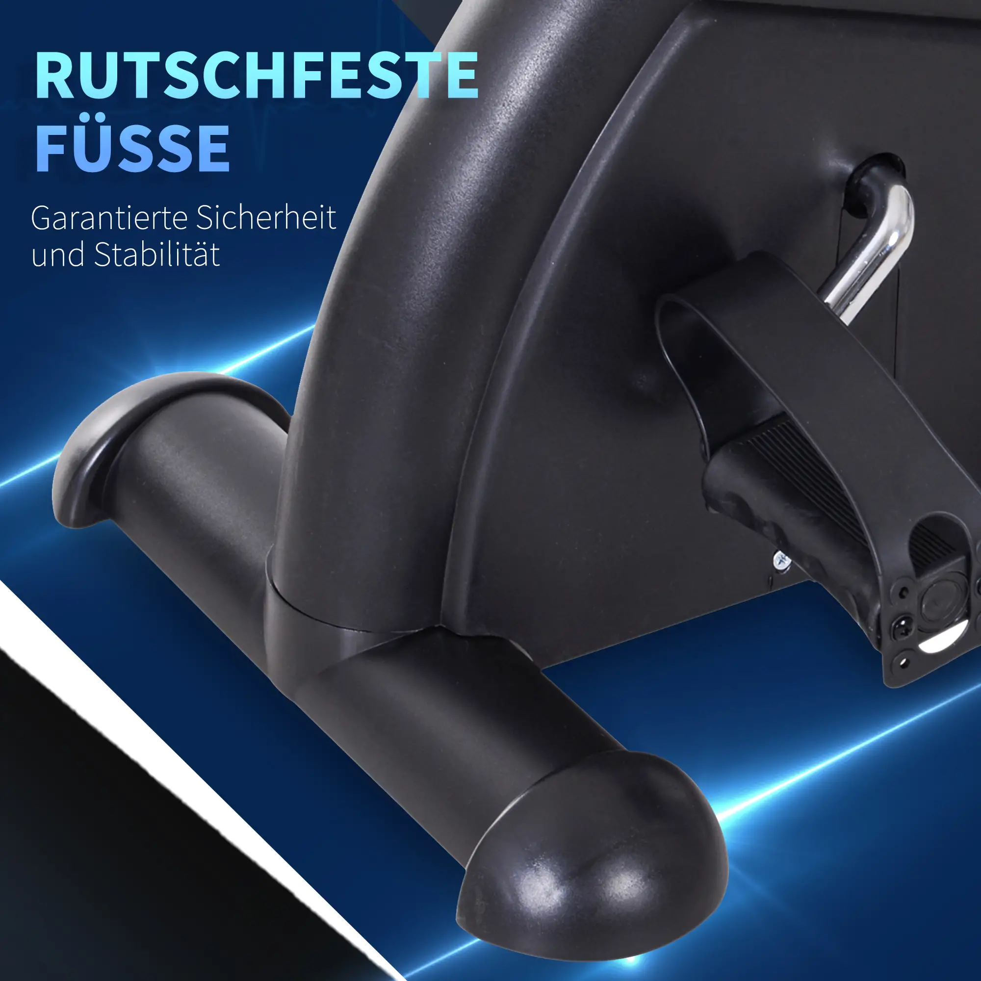 HOMCOM Mini Biketrainer met LCD-display, verstelbare weerstand