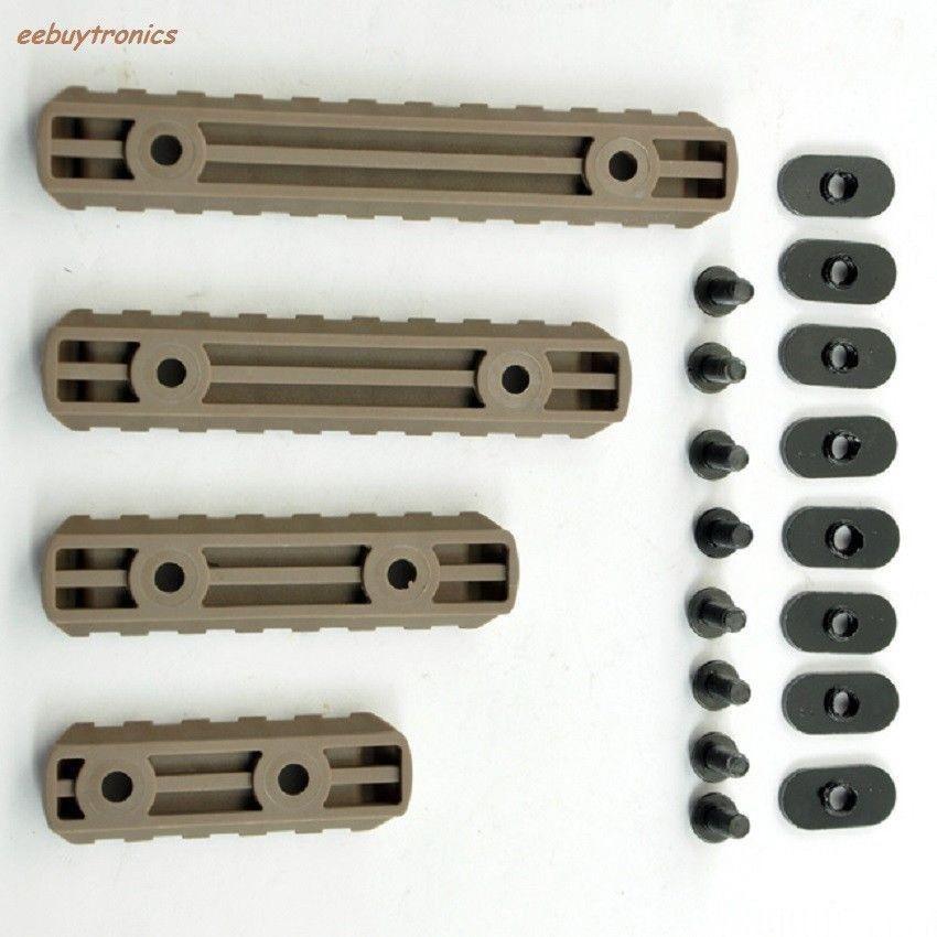 Polymer RAIL Sections for Hand Guards Dark Earth Rifle