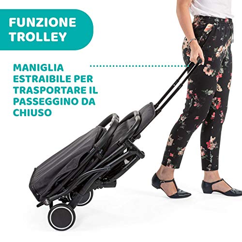 Chicco Trolley Me Passeggino Leggero da 0 Mesi a 15 kg, Passeggino Reclinabile e Pieghevole con Funzione Trolley, Chiusura Compatta, Parapioggia e Cappottina Estendibile, Stone : Amazon.it: Prima infanzia