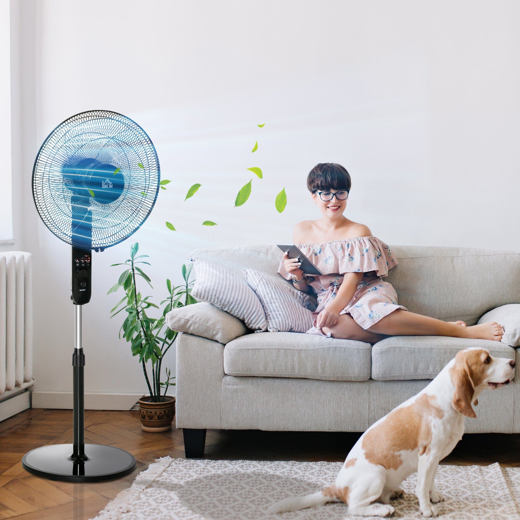 Standventilator mit Fernbedienung