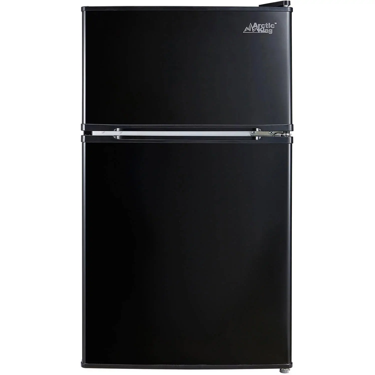 Arctic King 3,2 Cu Ft Mini Koelkast met Twee Deuren en Vriezer, Roestvrij Staal, E-Star