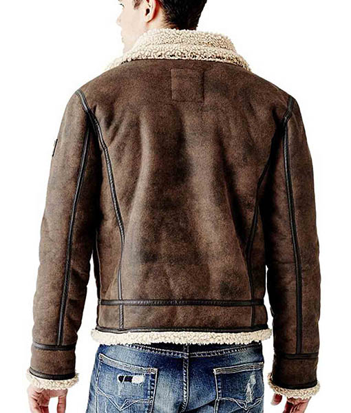 Men’s B3 Brown Suede Leather Jacket