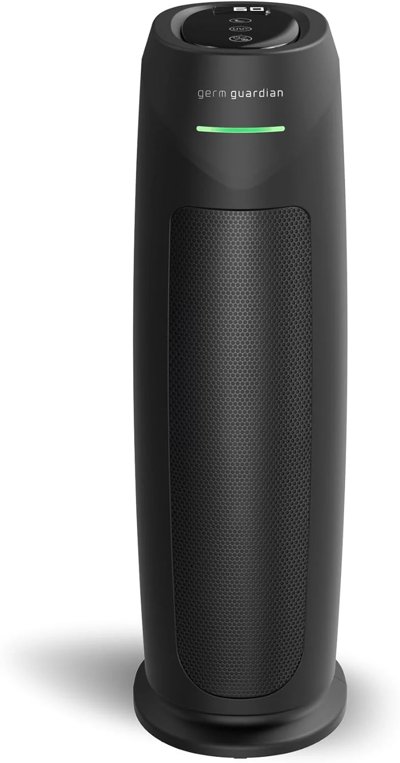 GermGuardian Air Purifier for Home with HEPA Pure Filter, for Wildfire Smoke, Pet Dander, Pollen, Odors, Large Rooms Up To 743 Sq. Ft., Removes 99.97% Pollutants, UV-C Light, 22