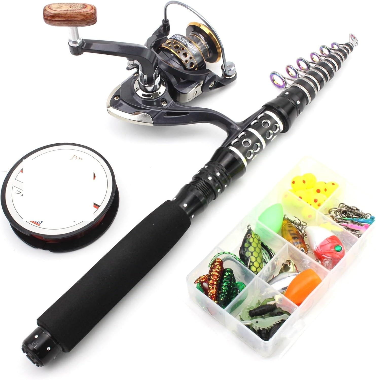 Panfish Rod Ultrakurze tragbare Teleskop-Angelrute Kleine Meeresrute Rocky Fishing Langstreckenangeln Angelset Baitcast-Rute