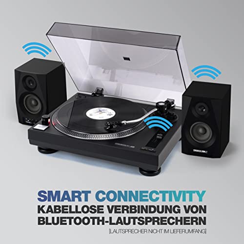 Giradischi Reloop RT 1 BT con trasmissione a cinghia per applicazioni DJ e HiFi, uscita Bluetooth per il collegamento wireless con altoparlanti Bluetooth : Elettronica