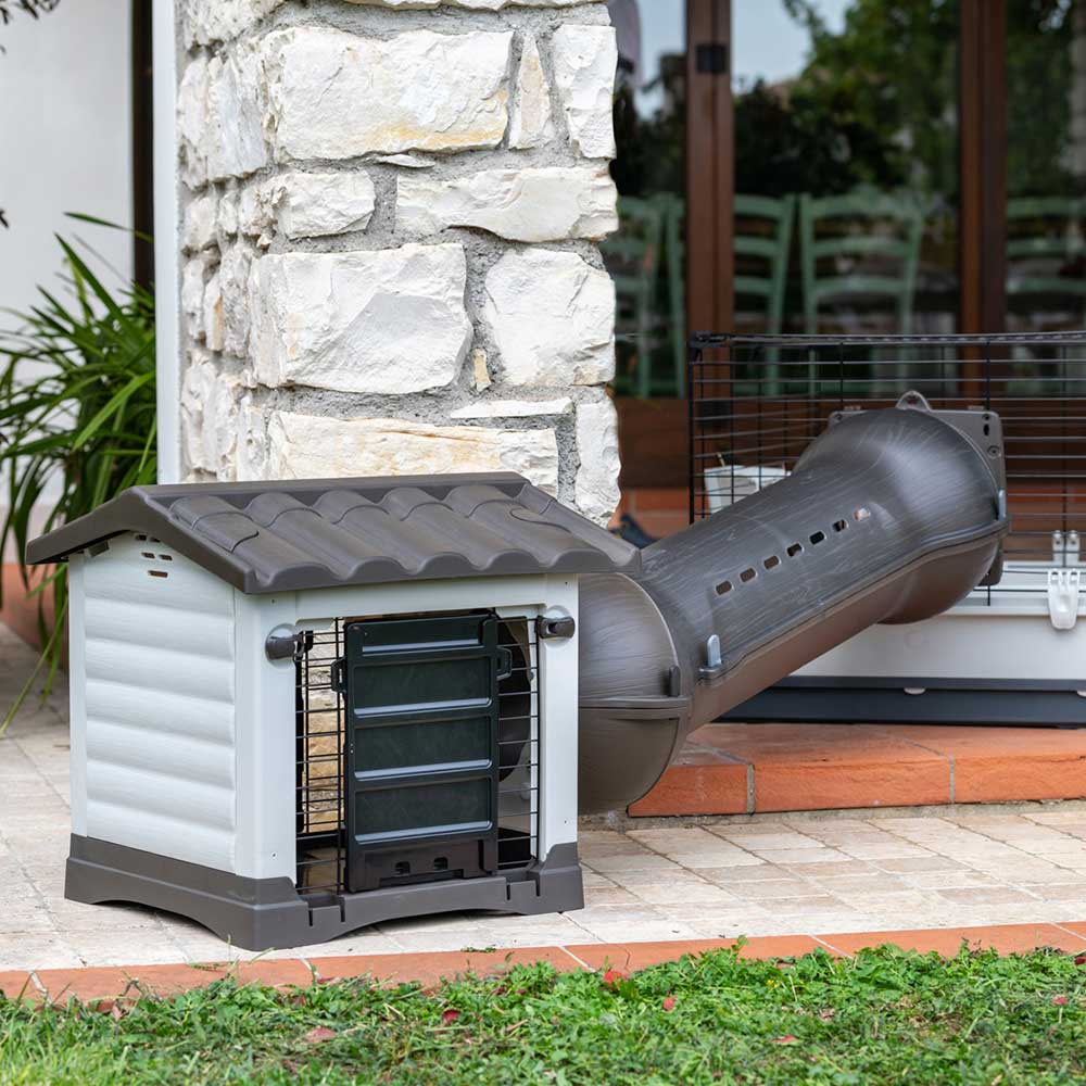 Casetta per Roditori Metrò Station – Facile da Montare, Ecosostenibile, Ideale per Percorsi Modulari