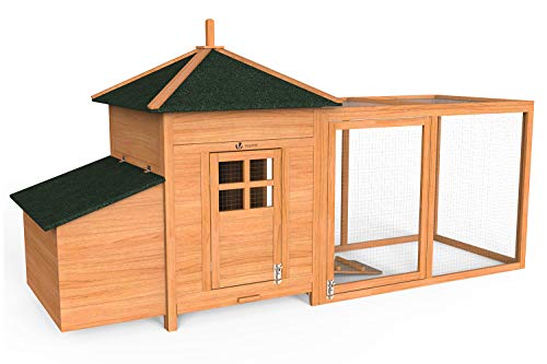 VOUNOT Pollaio in Legno, Pollaio per Galline ovaiole da Esterno, 190 x 100 x 55cm : Amazon.it: Commercio, Industria e Scienza