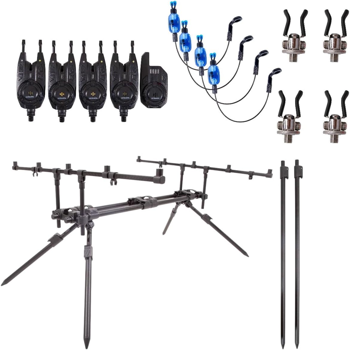Ultimate Outland Areaplus Rodpod 5-Rod Complete Set - Karpfenset