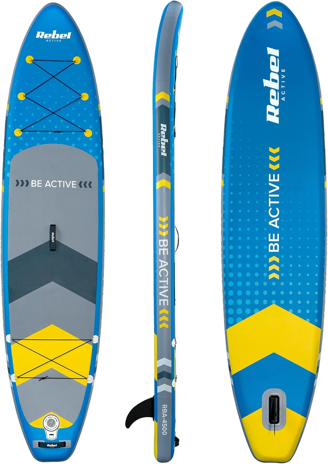 Tavola da SUP con pompaggio a punto goccia da 350 cm Set zaino con pompa a pagaia RBA-4500-BL