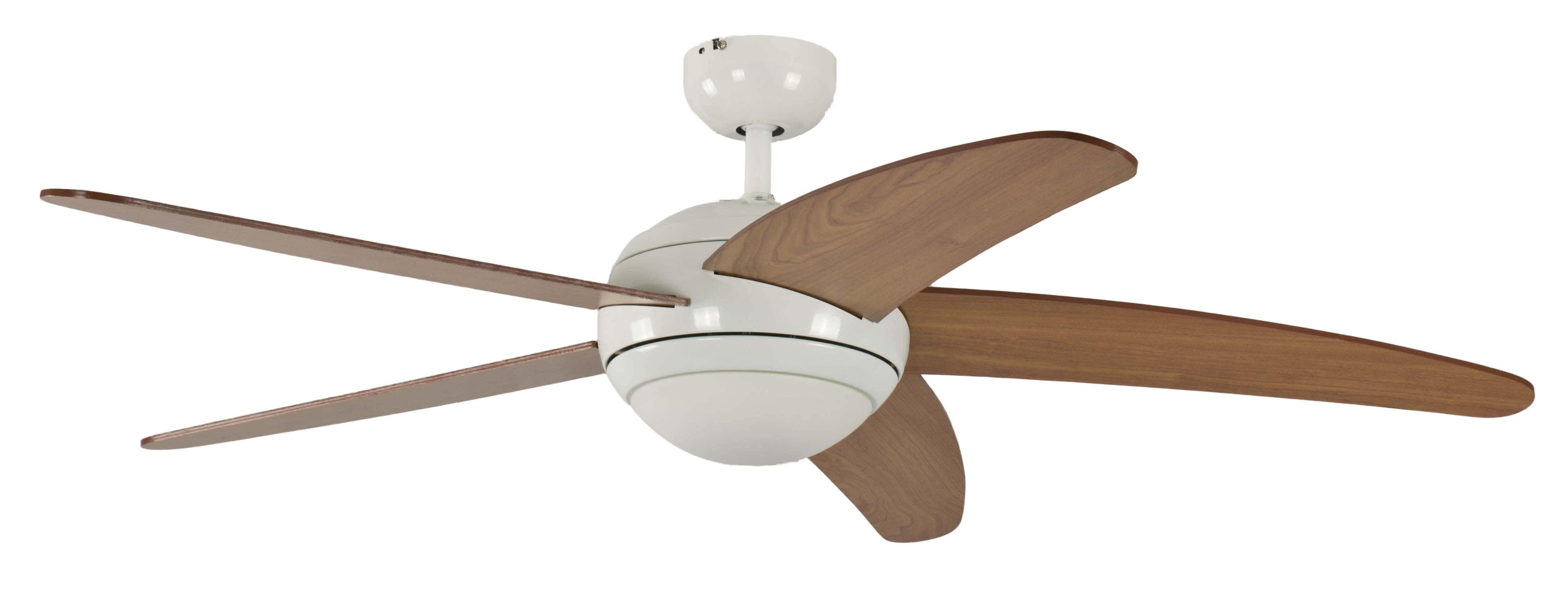 Deckenventilator Deckenventilator Melton Weiß / Ahorn mit Licht