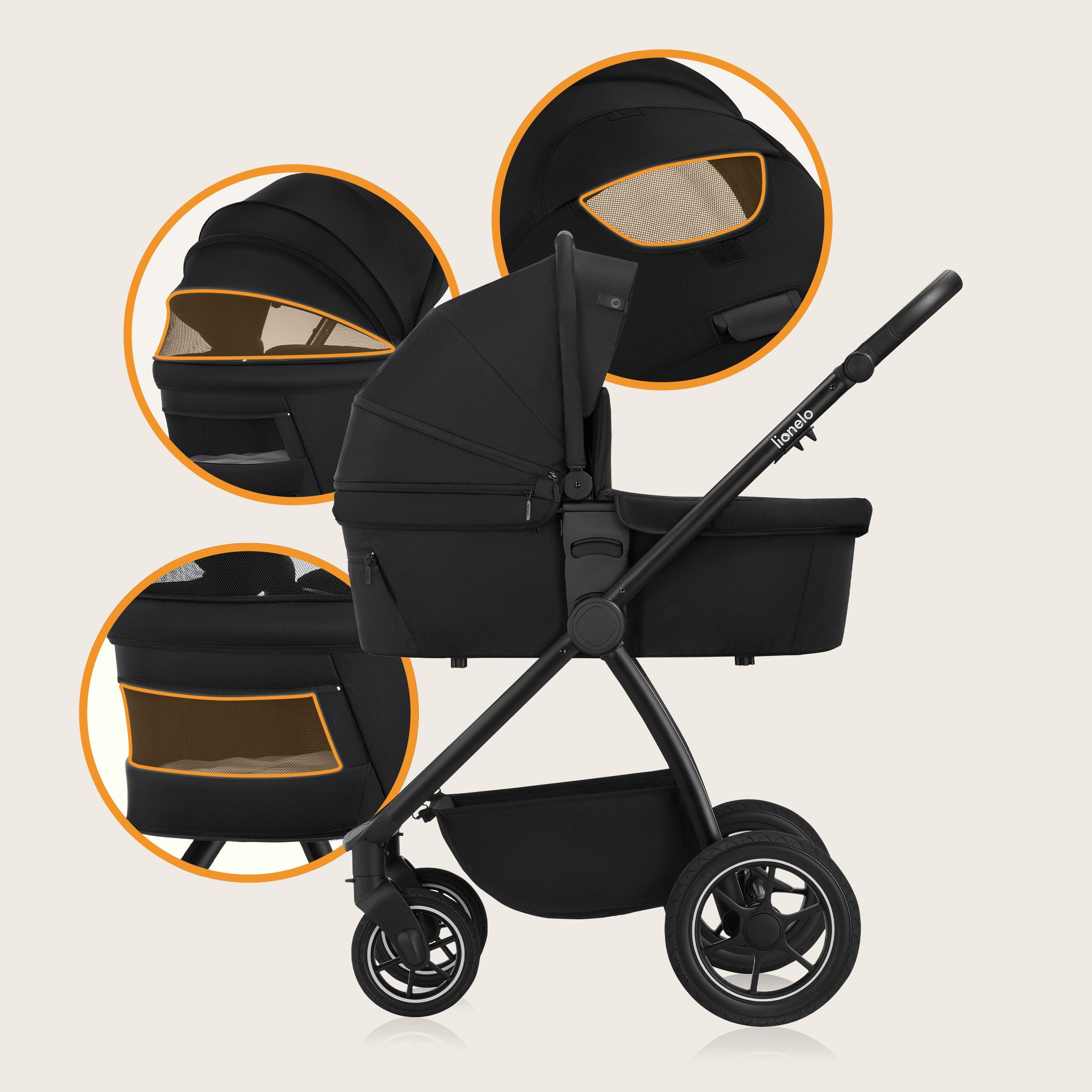 Kombi-Kinderwagen MERIL 2IN1