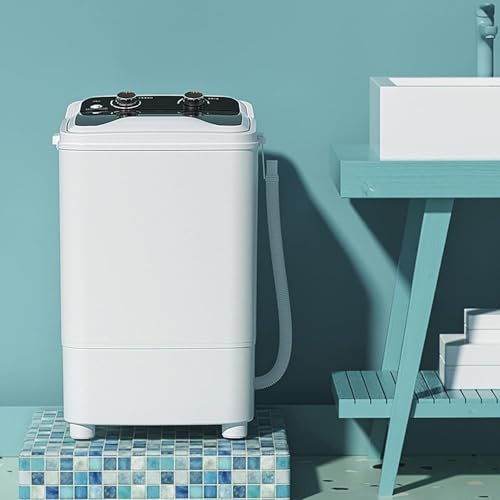 MGHRUE Lavatrice Completamente Automatica da 7,5 kg di Grande capacità   Batteriostasi A Luce Blu UV   Perfetta per Roulotte All'aperto, Piccoli Appartamenti E Viaggi : Amazon.it: Grandi elettrodomestici