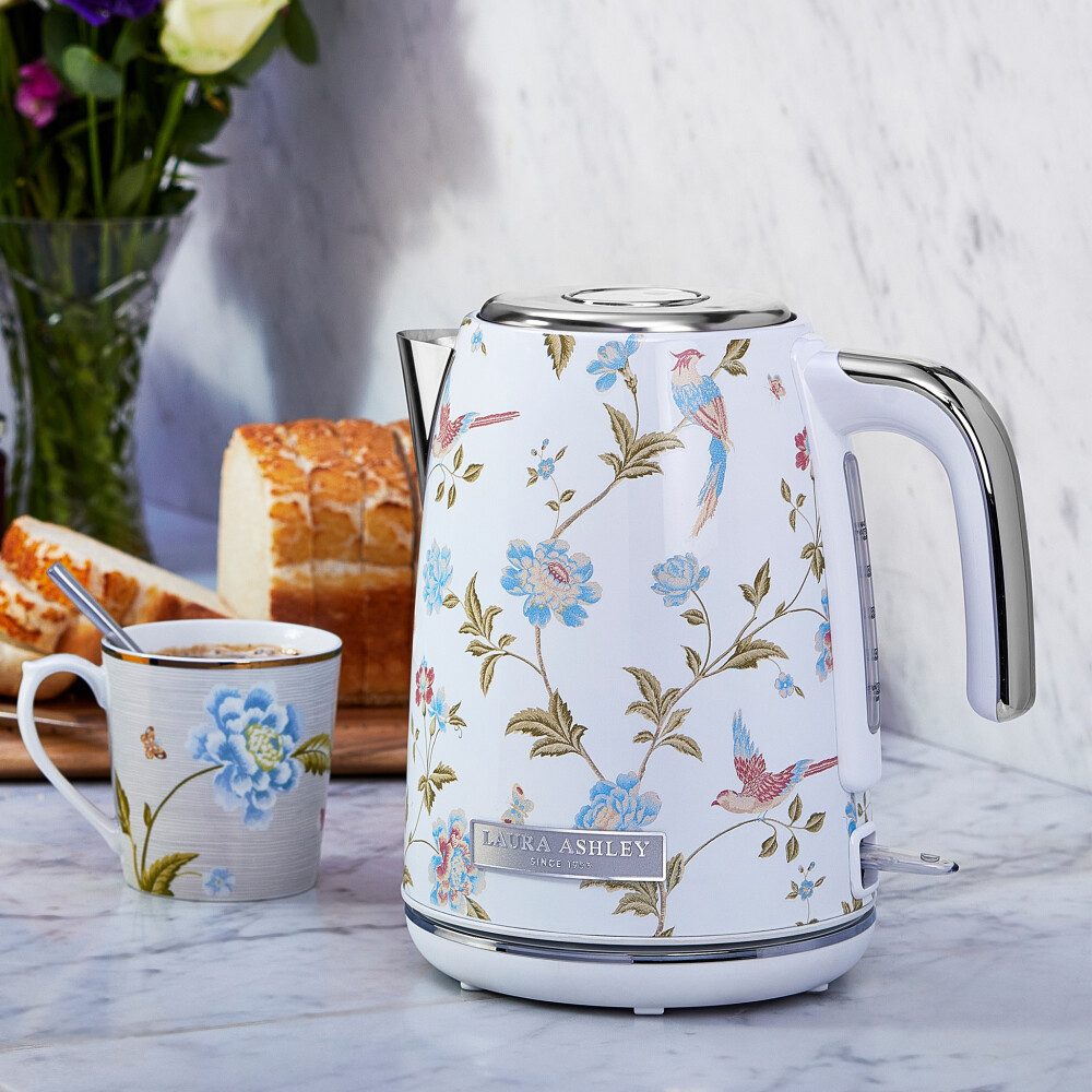 Wasserkocher Laura Ashley Wasserkocher 1,7L, 2200W, kabellos – Elveden White VQ