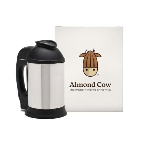 Almond Cow Nut Milk Maker Machine, Plant Based Maker for Homemade Almond, Oat, Cashew Nut Milks & More, Stainless Steel Food Machines, 5 6 Cups Per Batch, 120V: Home & Kitchen
