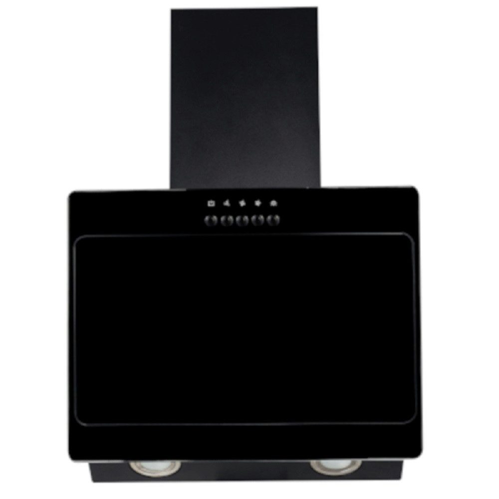 Kopffreihaube S22-45BBPY - 45cm, schwarz, LED, Dunstabzugshaube, Schräghaube
