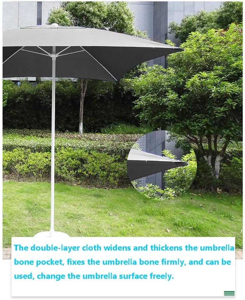Quadratischer Terrassen-Gartentischschirm, perfekt für den Garten im Freien, den Markt für kommerzielle Veranstaltungen am Strand, am Pool, 6,6 Fuß / 200 cm