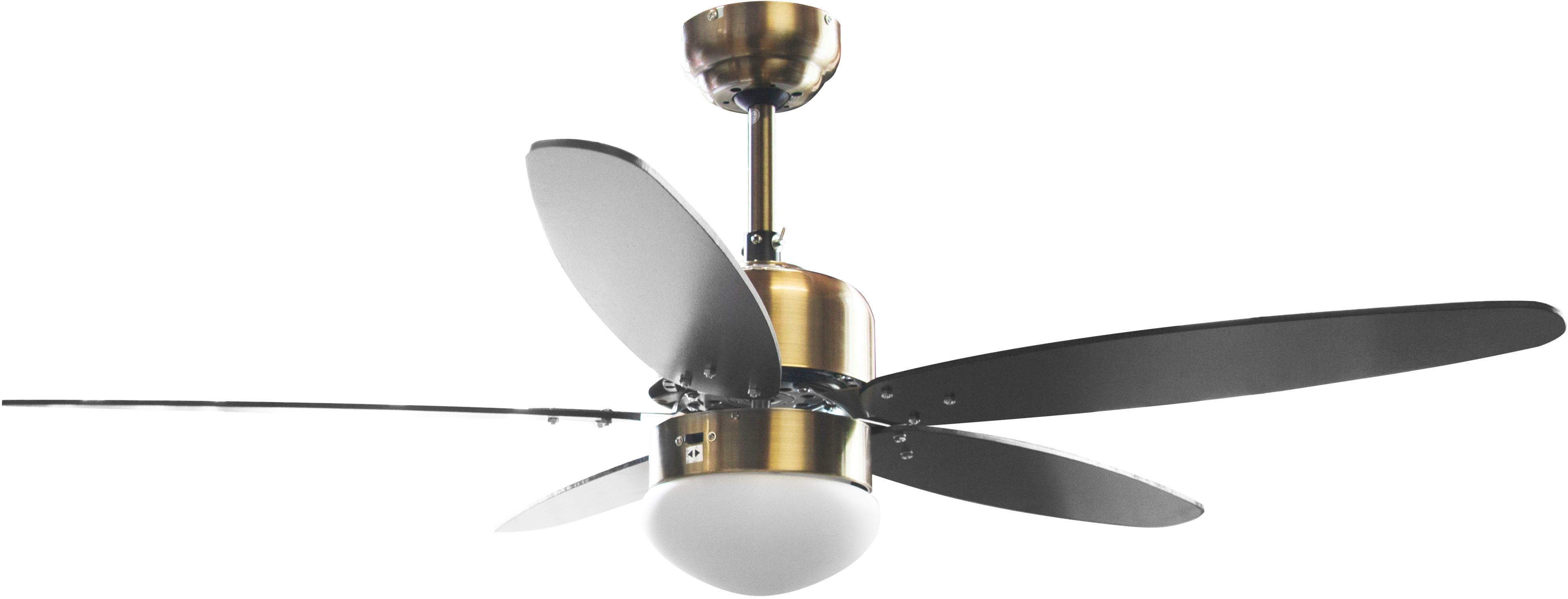 Deckenventilator Catania, Leistung 70W, laufruhig, Fernbedienung, Lampe