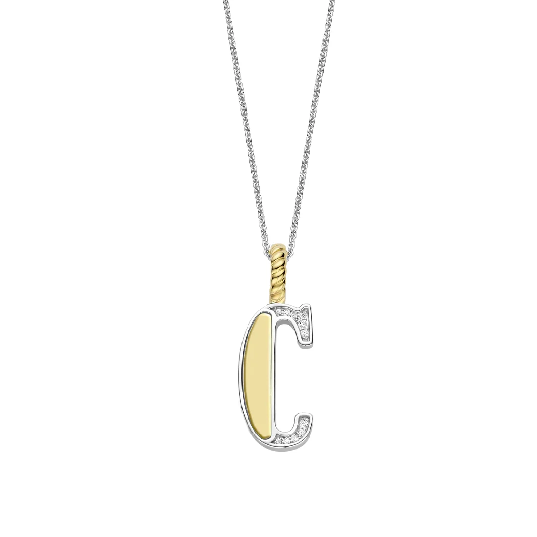 Collana Ti Sento Milano pendente iniziale C argento 6840ZY_C