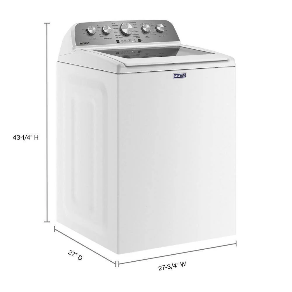Maytag Top-Loading Washing Machine with 4.8 Cubic Foot Capacity and Extra Power Boost, White �C MVW5430MW