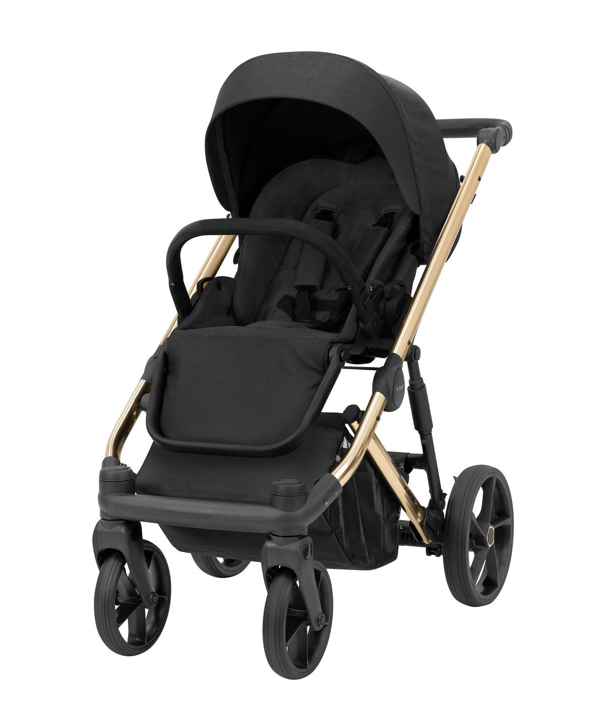 Kombi-Kinderwagen ARIZO PREMIUM 3in1 Kinderwagen mit goldenem Gestell und Zubehör