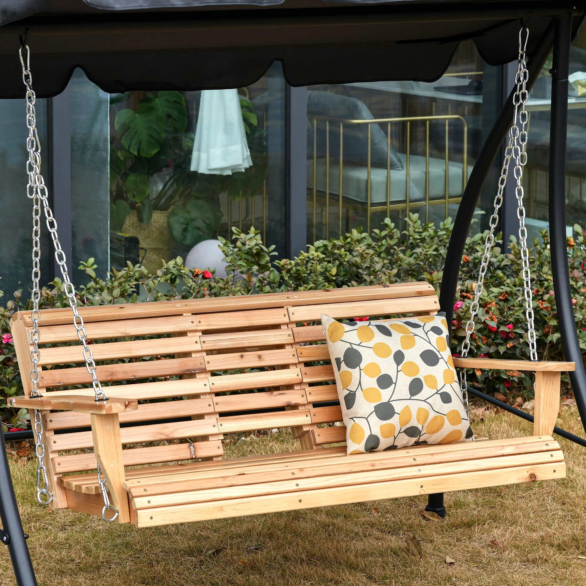 Outsunny tuinschommel schommelbank