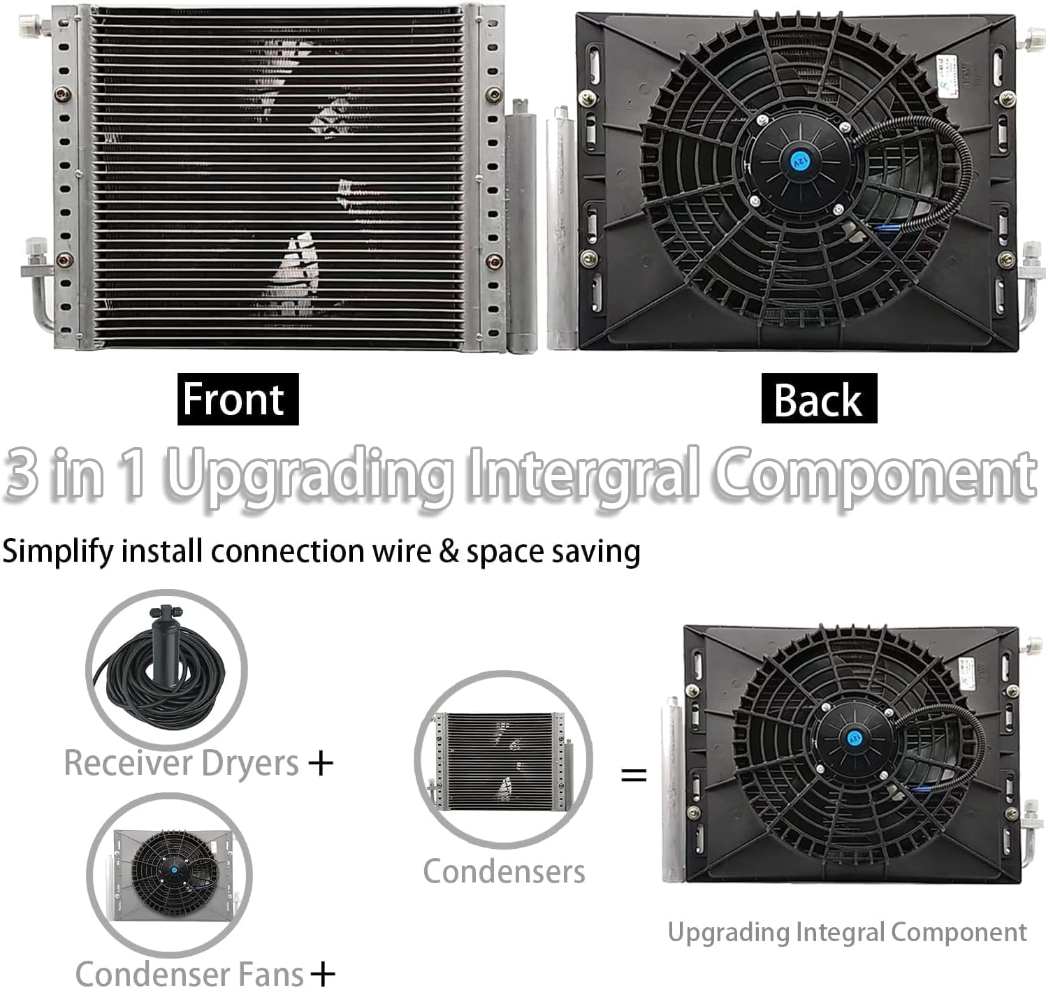 12V 10000BTU Unter der Armaturenbrett-Klimaanlage mit Kühl- und Heizfunktionen,12v air conditioner，under dash ac kit， leiser Betrieb，einfache Installation，Schnelle Abkühlung für Classic Car RV Van