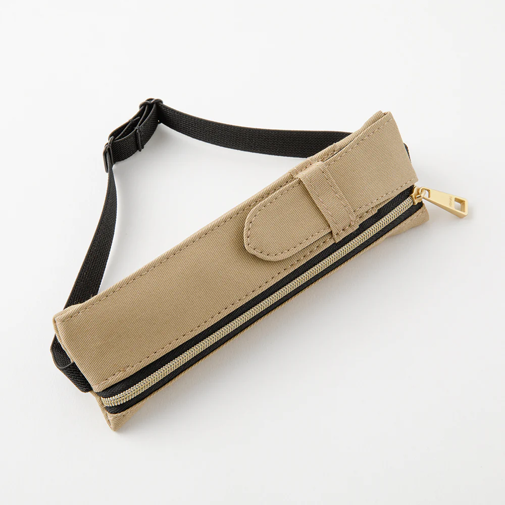 Book Band Pen Case B6 - A5 Beige