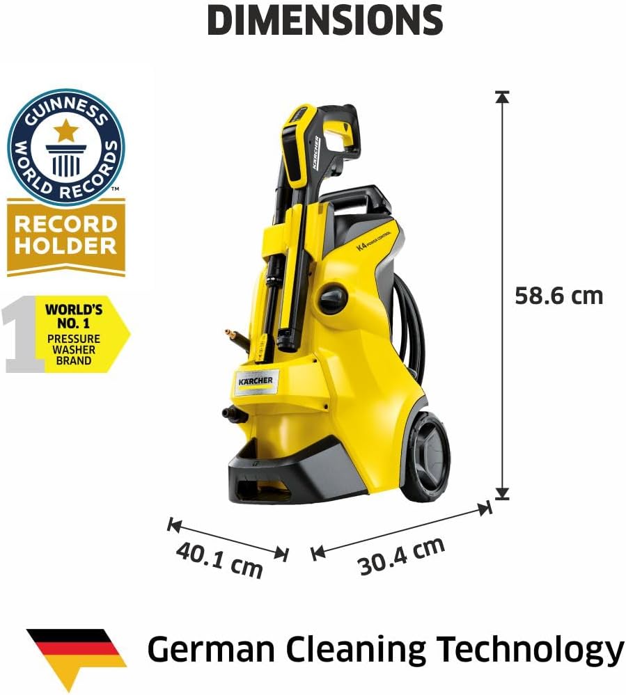 Krcher Hochdruckreiniger K 5 Compact, Druck: max. 145 bar, Durchfluss: max. 500 l/h, Flchenleistung: 40 m/h, Wasserfilter, Gewicht: 12 kg, Hochdruckschlauch und -pistole, Dreckfrser, Strahlrohr