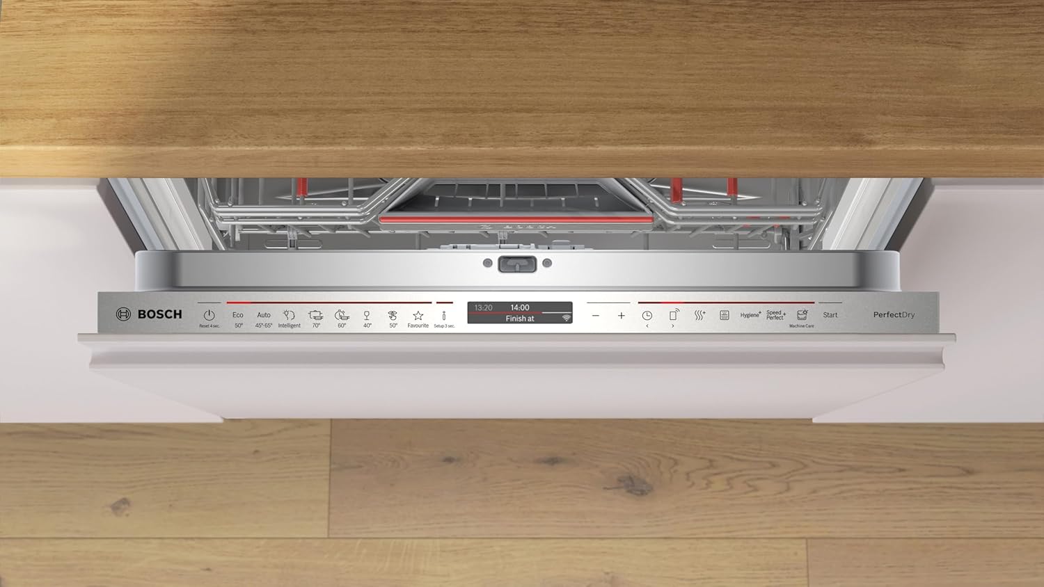Bosch SMV8YCX02E Serie 8, Lavastoviglie da incasso a scomparsa totale, PerfectDry, Home Connect, Extra Clean Zone, EfficientDry, 60 cm