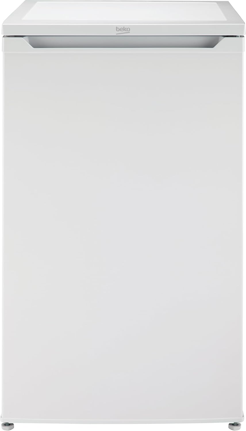 Beko - TS190040N - Frigorifero Sottotavolo, Classe E, Statico, Volume Totale Netto: 88 litri, Controllo Meccanico, Colore Bianco, 38dBA, Dimensioni HxLxP:81,8x47,5x50,0
