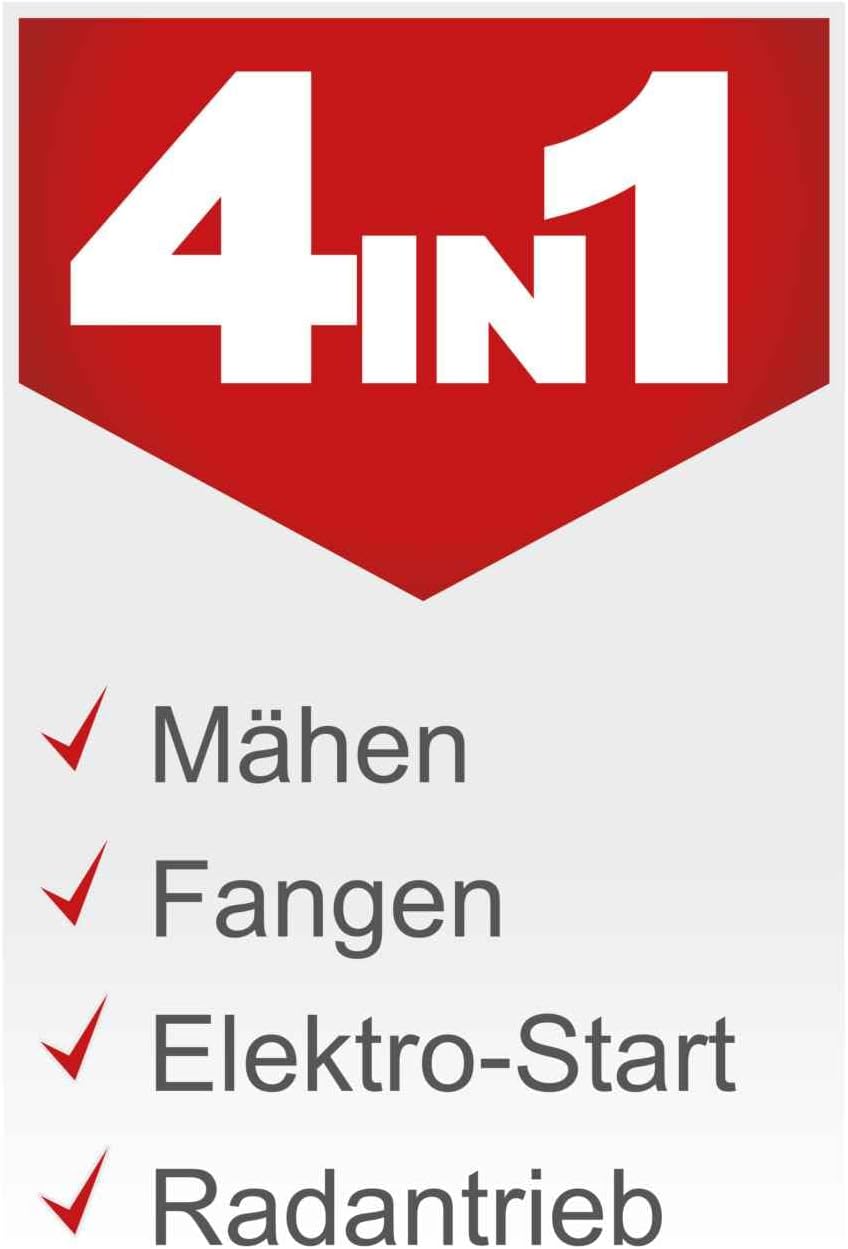 Scheppach Benzin Rasentraktor Aufsitzmäher MR224-61 | 6,8PS | Schnittbreite 61cm | 5-Fach Höhenverstellung | E-Start | 150 L Fangsack | 4X Vorwärts / 1xRückwärtsgang | Rasenmäher Aufsitzrasenmäher