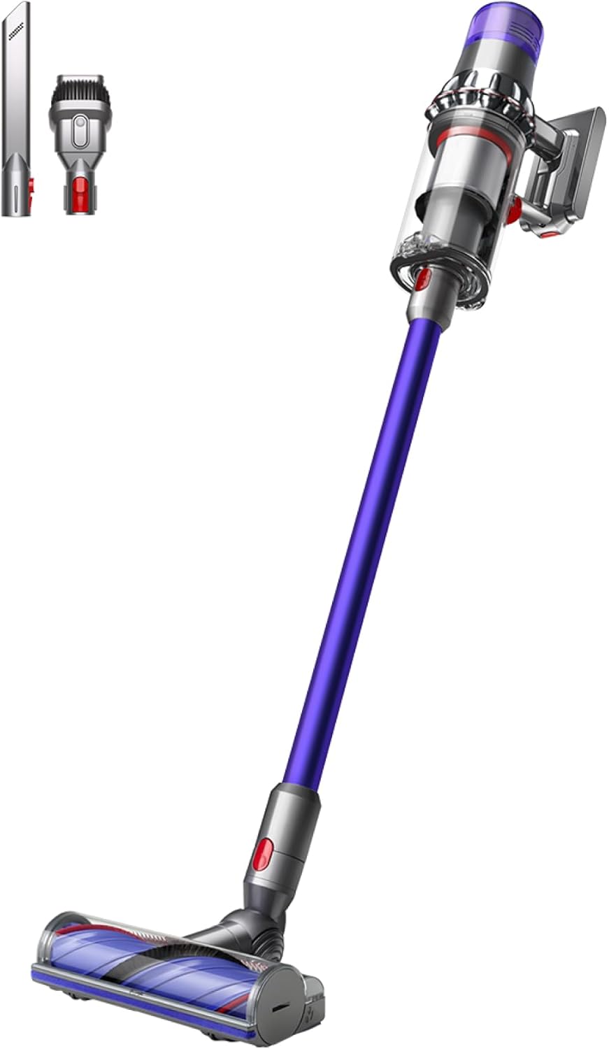 V11™ Advanced aspirapolvere senza filo, 200 Airwatt, autonomia 60 minuti, tecnologia anti-groviglio, aspirapolvere per pavimenti e portatile (Nichel/Viola)