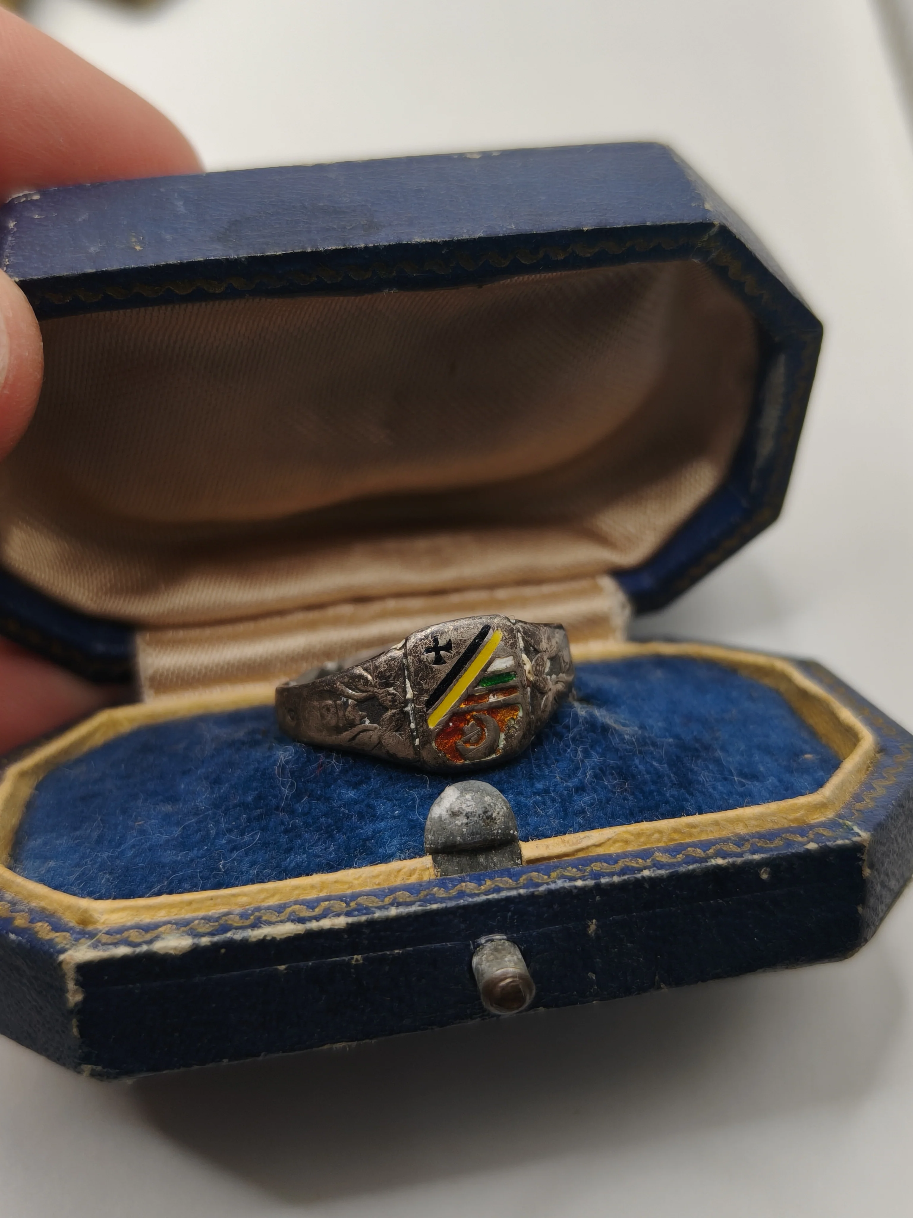Anillo Plata Imperio Otomano, Italia y Alemania. IWW