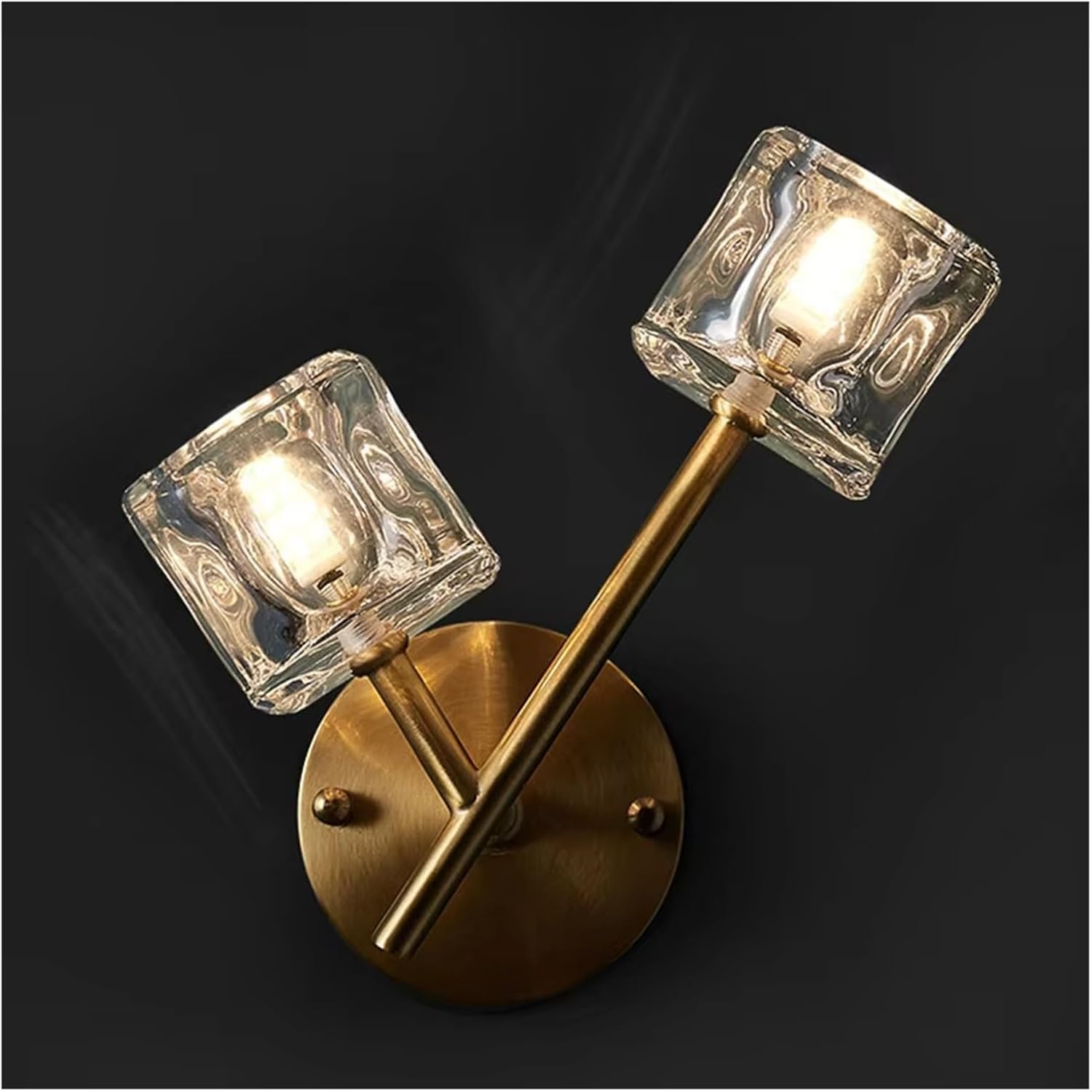 Wandleuchte Aus Kristallkupfer, Wohnzimmer/Flur, Hintergrunddekoration, Treppenhaus/Eingangsbereich, Nachttischlampe Im Schlafzimmer, Wandleuchte,Warm Light-2 Lights