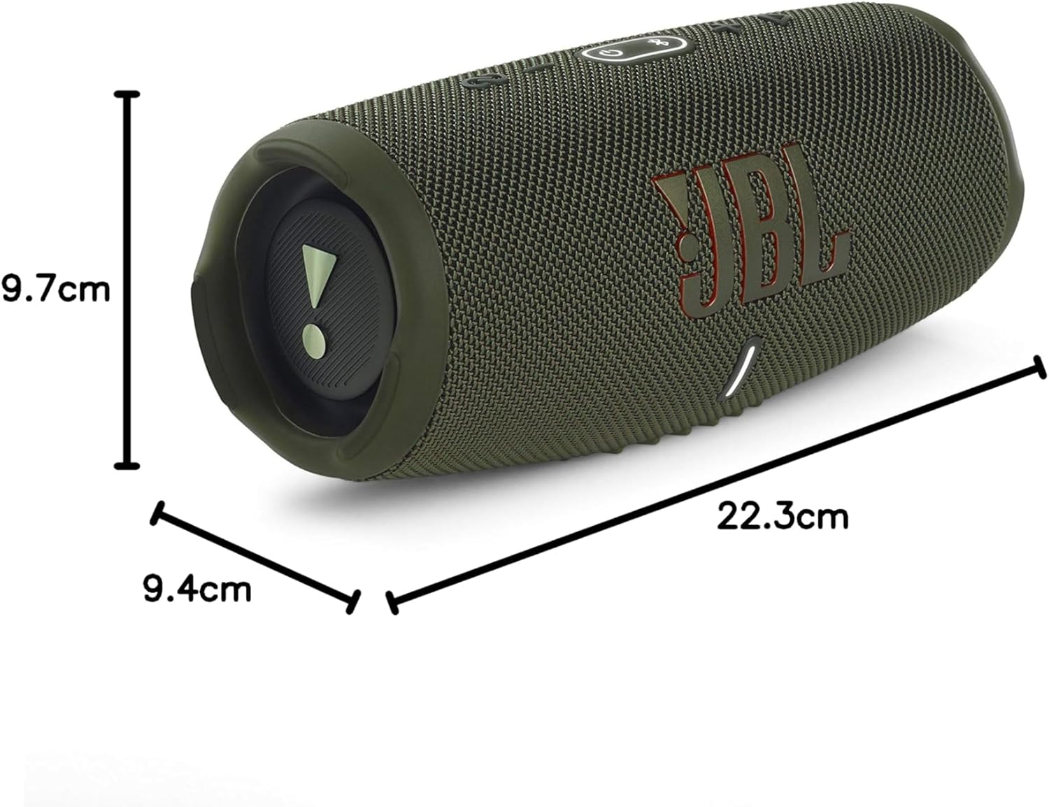 JBL Charge 5 Bluetooth-Lautsprecher in Schwarz �C Wasserfeste, portable Boombox mit integrierter Powerbank �C Eine Akku-Ladung f��r bis zu 20 Stunden kabellosen Musikgenuss