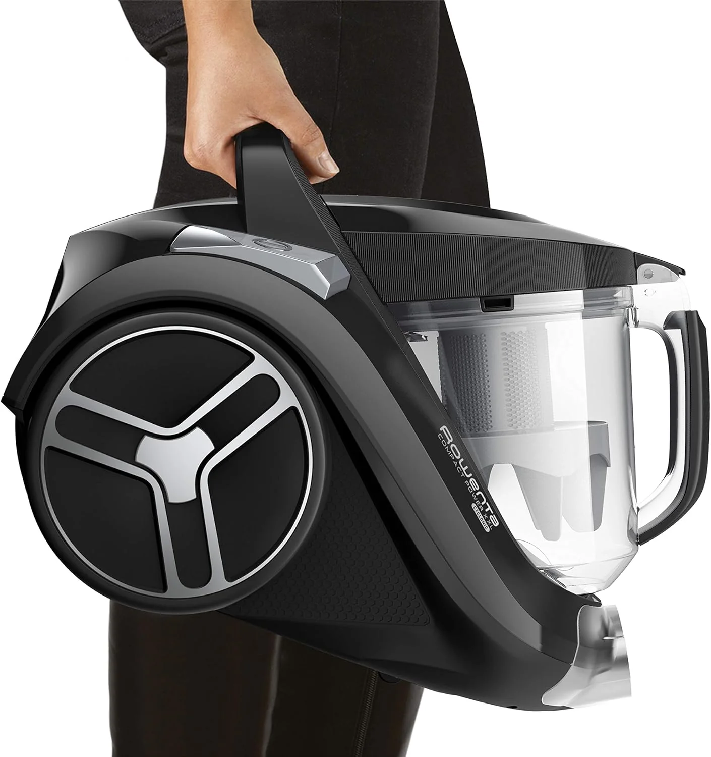 Rowenta RO4825 zakloze stofzuiger Compact Power XXL | 550 watt | 2,5L stofreservoir | Compact & stil | Extreme zuigkracht | Zeer effici?nte zuigmond | Zwart/Grijs
