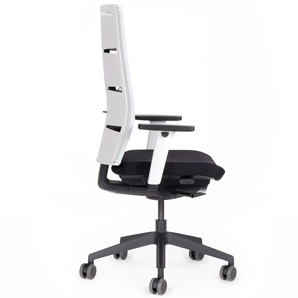 Sedia da ufficio ergonomica con schienale in rete lento Agilis Matrix MT12 EDIZIONE SPECIALE Pure Black