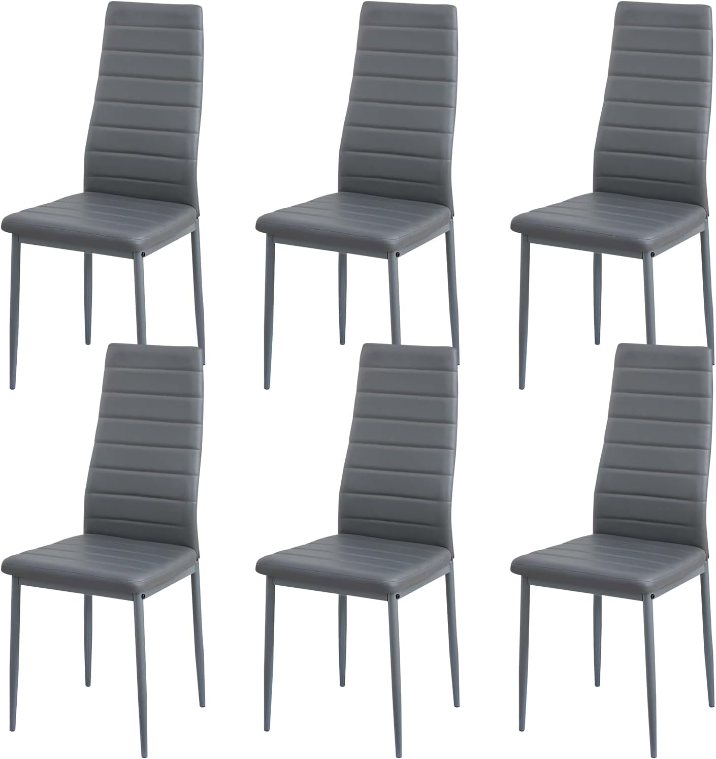 buybyroom Sedie Cucina Set da 4, Sedie Imbottite Sala da Pranzo Moderne, Gambe in Metallo, Adatto per Cucina, Soggiorno e Ufficio, Beige