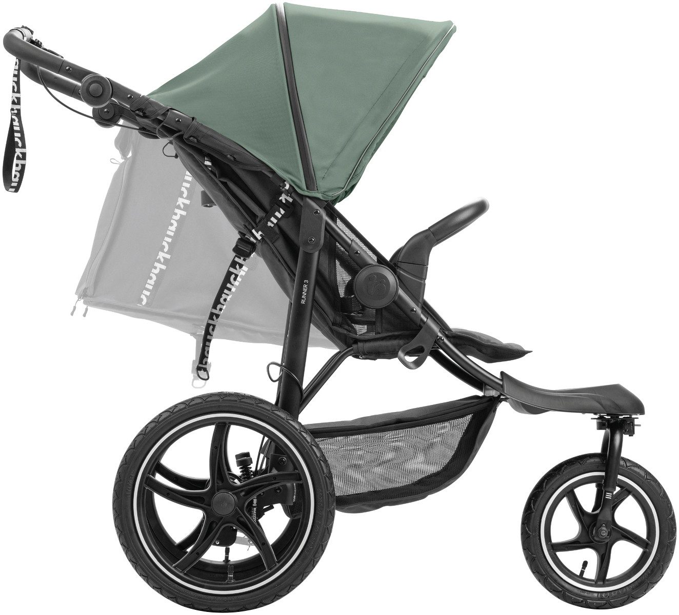 Dreirad-Kinderwagen Runner 3, Jungle Green