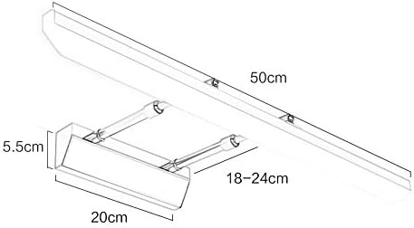 Skalierbare Led-Schminkspiegel Frontlampe - Metall-Badezimmerleuchte Schönheits-Make-Up Wandlampe Spiegellampe Bild Frontlampe/L 50Cm