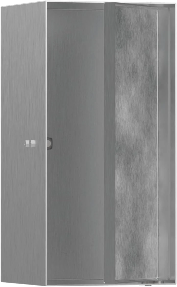 hansgrohe Duscharmaturen, 140 mm, Silber, XtraStoris Rock Wandnische mit befliesb.Tür 300 x 150 x BST, 56088800