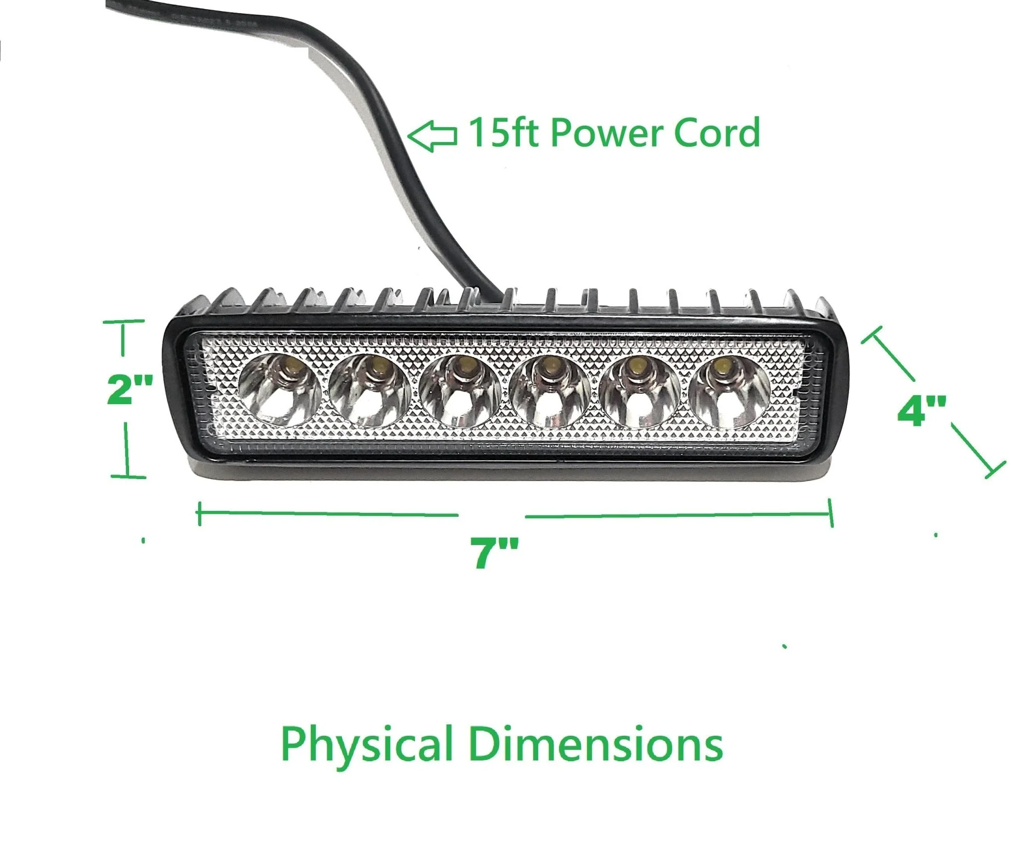 Green Blob Hog Feeder, Boat, Flounder and Flood Light Bar 12V LED Bar Light with 15ft Cord