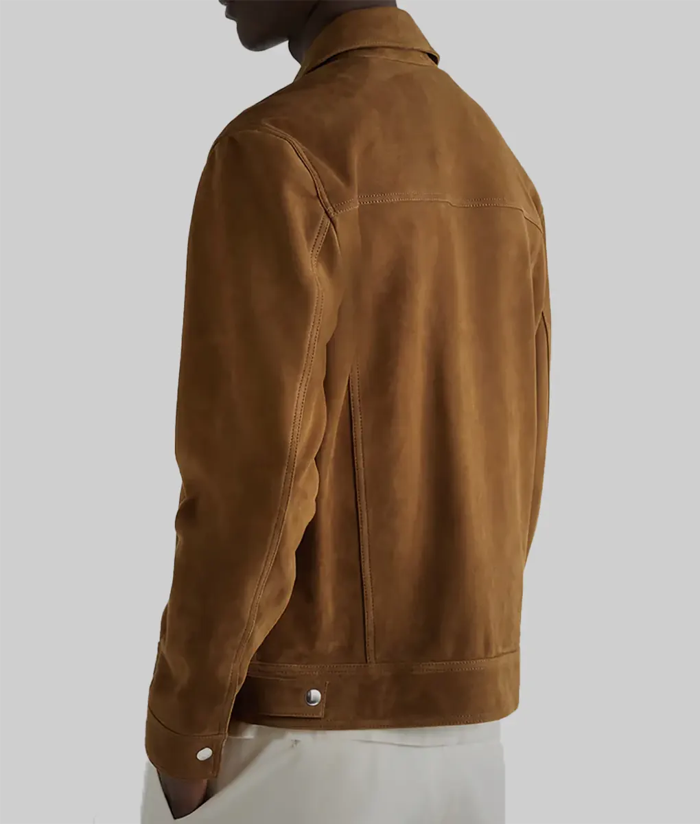 Raymond Brown Suede Trucker Jacket