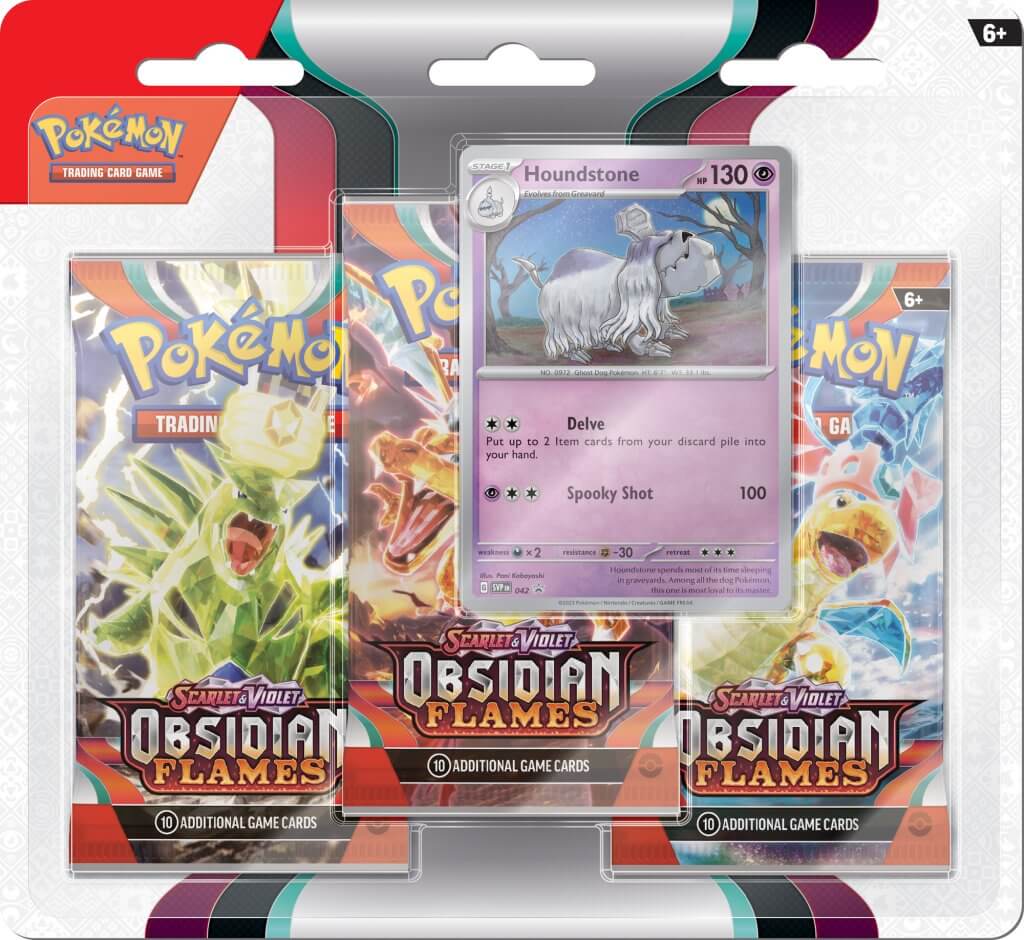 Scarlet & Violet 3 Obsidian Flames - Three booster blister