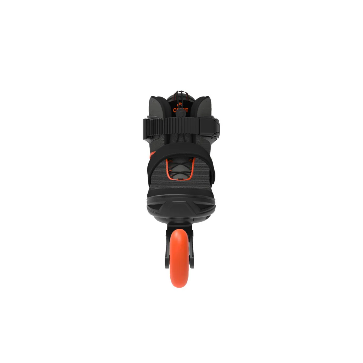 CRIVIT Jeugd-softboot-inline skates, verstelbare maat (zwart/oranje) - B-keus als nieuw