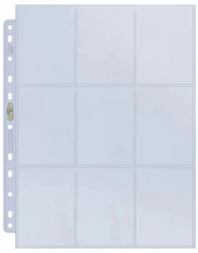 9-Pocket Silver Series Pages