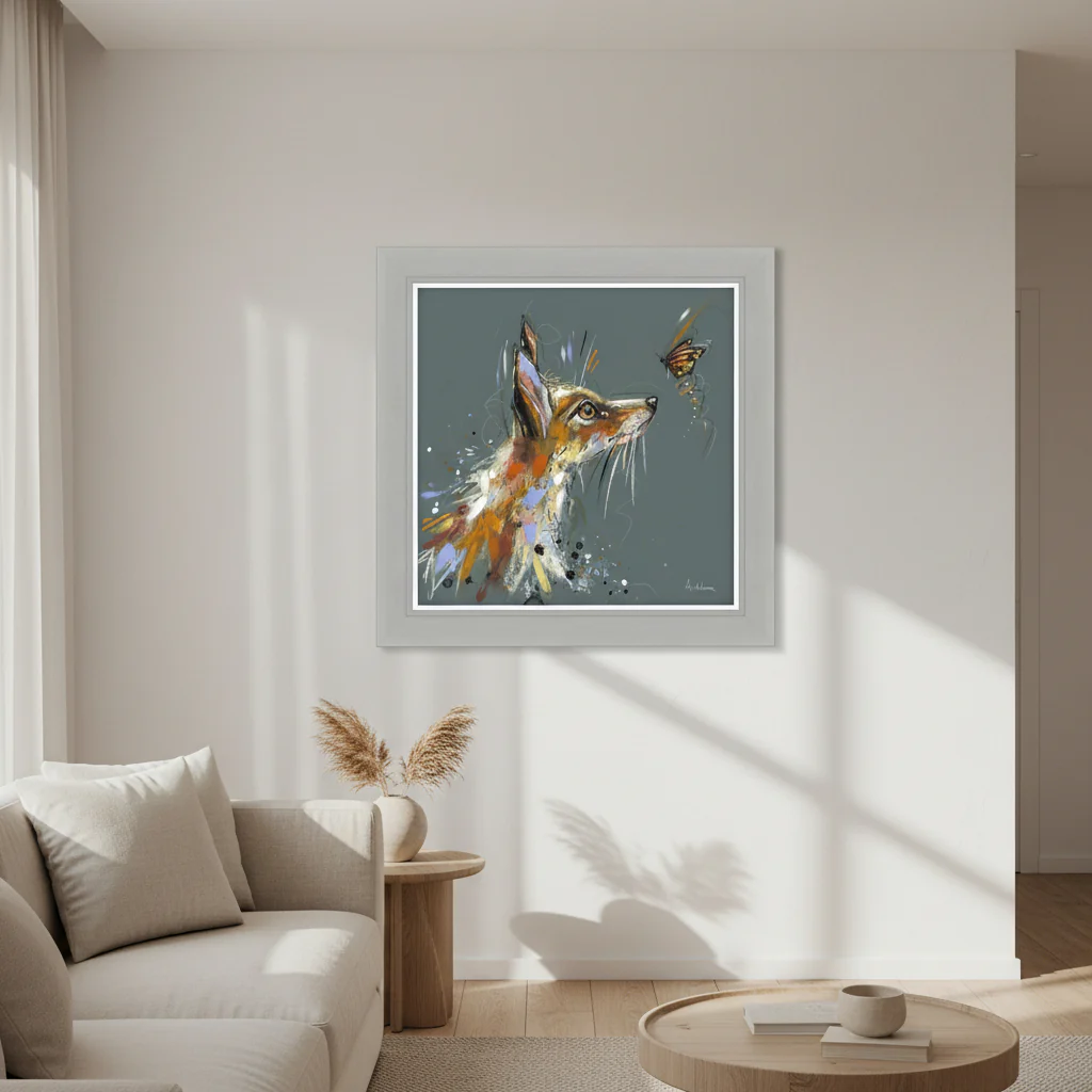 Chasing Butterflies by Ashley Saunders �C 71cm Square Art